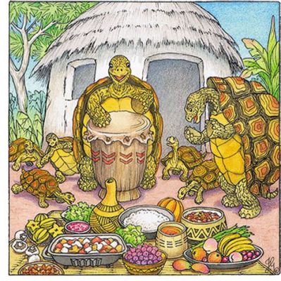  The Golden Tortoise:  Entdecken Sie die magische Welt der malaysischen Folklore durch diese faszinierende Geschichte!